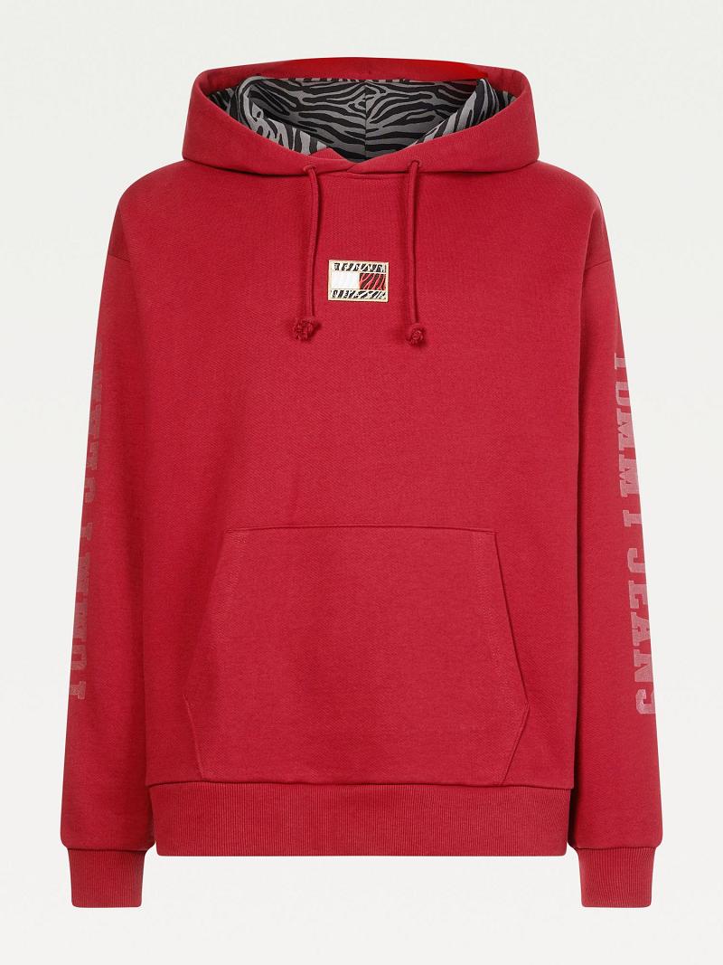 Női Tommy Hilfiger Year of the Tiger Hoodies Piros | HU 168QMA